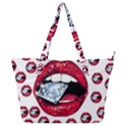 Lips Diamonds CBDOilPrincess  Df7357df-b45a-476d-b5b0-d19665f6de3f Full Print Shoulder Bag View1