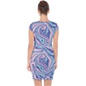 Vector Vivid Marble Pattern 10 Capsleeve Drawstring Dress  View2