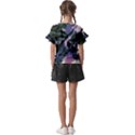 Abstract Wannabe Kids  Cut Out Flutter Sleeves View2