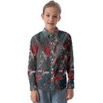 Multicolored Surface Texture Print Kids  Long Sleeve Shirt