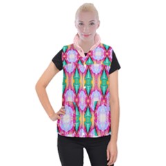 Colorful Abstract Painting E Women s Button Up Vest