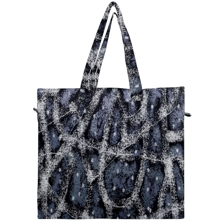 Glithc Grunge Abstract Print Canvas Travel Bag
