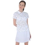 Cute Bunnies and carrots pattern, light colored theme Women s Polo Tee