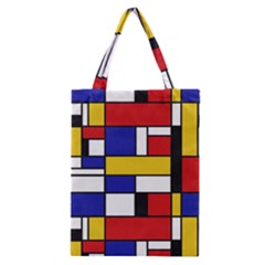 Stripes And Colors Textile Pattern Retro Classic Tote Bag