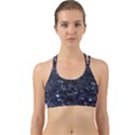 Geometric Dark Blue Abstract Print Pattern Back Web Sports Bra View1