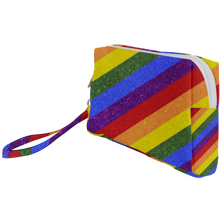 Lgbt Pride Motif Flag Pattern 1 Wristlet Pouch Bag (Small)
