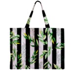 Minimal Stripes Pattern Zipper Mini Tote Bag