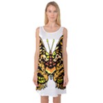 Bigcat Butterfly Sleeveless Satin Nightdress