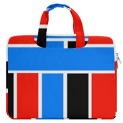 Crossing Lines Macbook Pro Double Pocket Laptop Bag