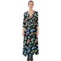 Multi-colored Circles Button Up Boho Maxi Dress View1