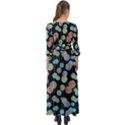 Multi-colored Circles Button Up Boho Maxi Dress View2