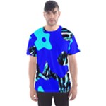 Abstract Tropical Men s Sport Mesh Tee
