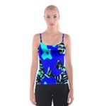 Abstract Tropical Spaghetti Strap Top