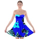 Abstract Tropical Strapless Bra Top Dress