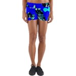 Abstract Tropical Yoga Shorts