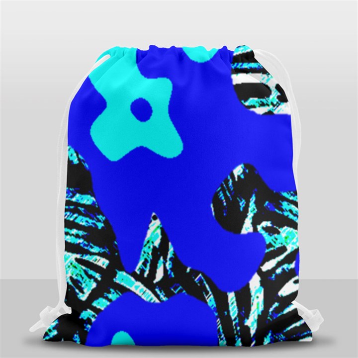 Abstract Tropical Drawstring Bag (Small)