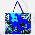 Abstract Tropical Zipper Large Tote Bag