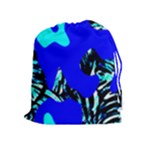 Abstract Tropical Drawstring Pouch (XL)