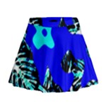 Abstract Tropical Mini Flare Skirt