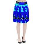 Abstract Tropical Pleated Skirt