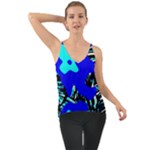 Abstract Tropical Chiffon Cami
