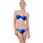 Abstract Tropical Classic Bandeau Bikini Set