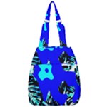 Abstract Tropical Center Zip Backpack