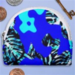 Abstract Tropical Horseshoe Style Canvas Pouch