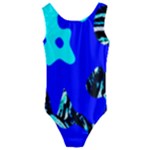 Abstract Tropical Kids  Cut-Out Back One Piece Swimsuit