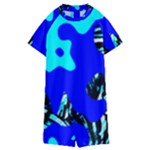 Abstract Tropical Kids  Boyleg Half Suit Swimwear