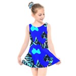 Abstract Tropical Kids  Skater Dress Swimsuit