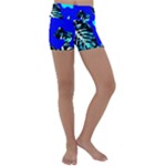 Abstract Tropical Kids  Lightweight Velour Yoga Shorts