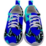 Abstract Tropical Kids Athletic Shoes