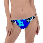Abstract Tropical Ring Detail Bikini Bottom
