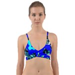 Abstract Tropical Wrap Around Bikini Top