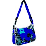 Abstract Tropical Zip Up Shoulder Bag