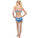 Blue Waves Abstract Series No5 Layered Top Bikini Set View2