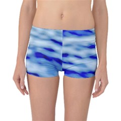 Blue Waves Abstract Series No10 Boyleg Bikini Bottoms