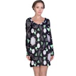 Digital Illusion Long Sleeve Nightdress