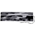 Black Waves Abstract Series No 1 Roll Up Canvas Pencil Holder (L) View2