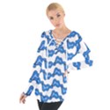Abstract Waves Tie Up Tee View1