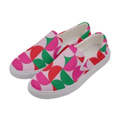 Geometric Pattern Women s Canvas Slip Ons