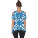 Abstract pattern geometric backgrounds   Cut Out Side Drop Tee View2