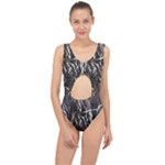 Abstract light games 1 Center Cut Out Swimsuit