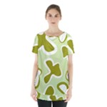 Abstract pattern geometric backgrounds   Skirt Hem Sports Top