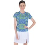 Abstract pattern geometric backgrounds   Women s Sports Top
