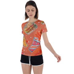 55 Back Circle Cutout Sports Tee