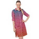 Energetic Flow Long Sleeve Mini Shirt Dress
