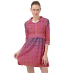 Energetic Flow Mini Skater Shirt Dress