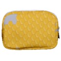 Hexagons Yellow Honeycomb Hive Bee Hive Pattern Make Up Pouch (Small) View2